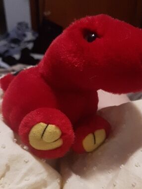 Red Plush Dinosaur Stuffed Animal